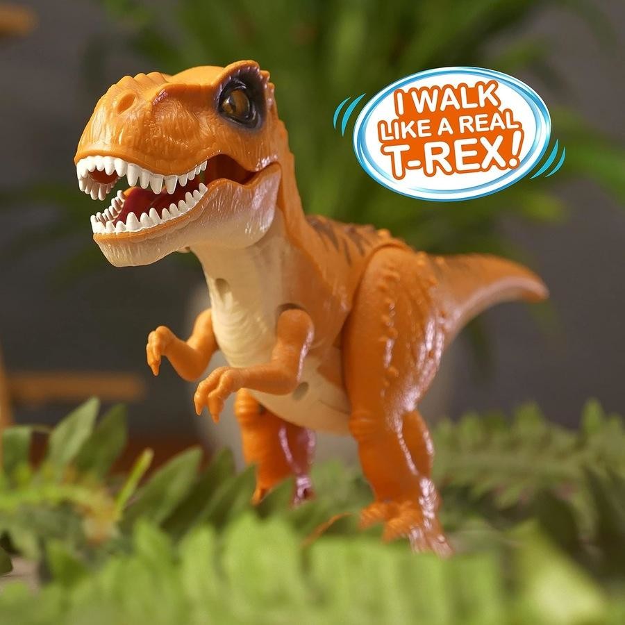Robo Alive Robotic T-Rex with Slime Set, Orange