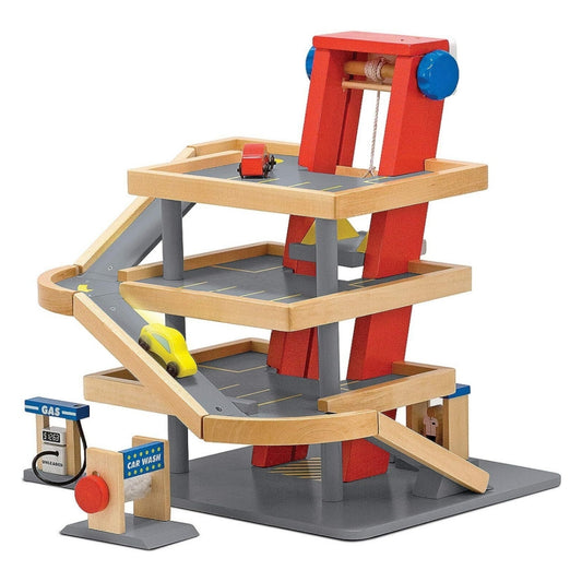 Melissa and Doug Wooden Parking Garage Play Set