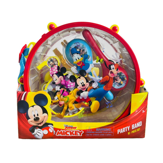 Disney Junior Mickey Mouse Clubhouse 10pcs Party Band Drum & Instruments Music Toy