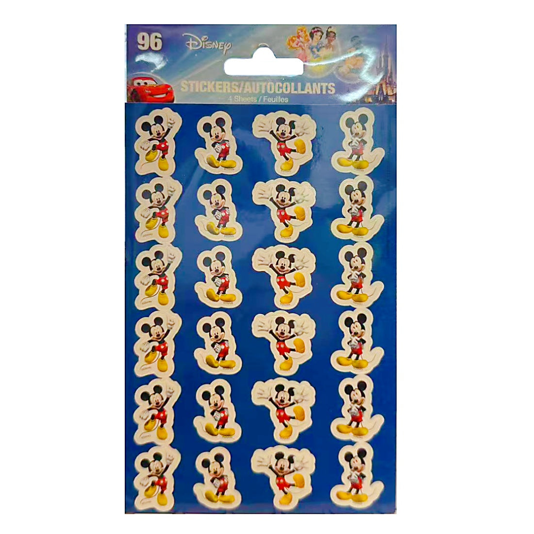 Disney & Marvel Kids Sticker Sheets - Choice of Frozen, Mickey, Spider-Man or Ninja Turtles