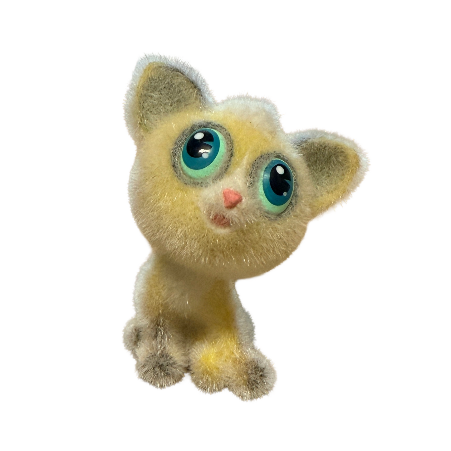 2.5“ Mini Flocked Animal Figurines, 8pc Cute Fuzzy Puppies & Kittens Set