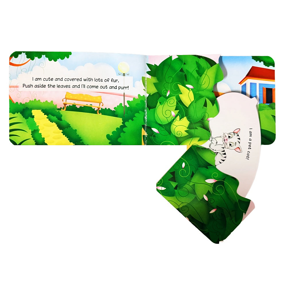 Who am I? Sneak a Peek Series Interactive Board Books for Toddlers – 4-Book Set - Slide the Pages Open