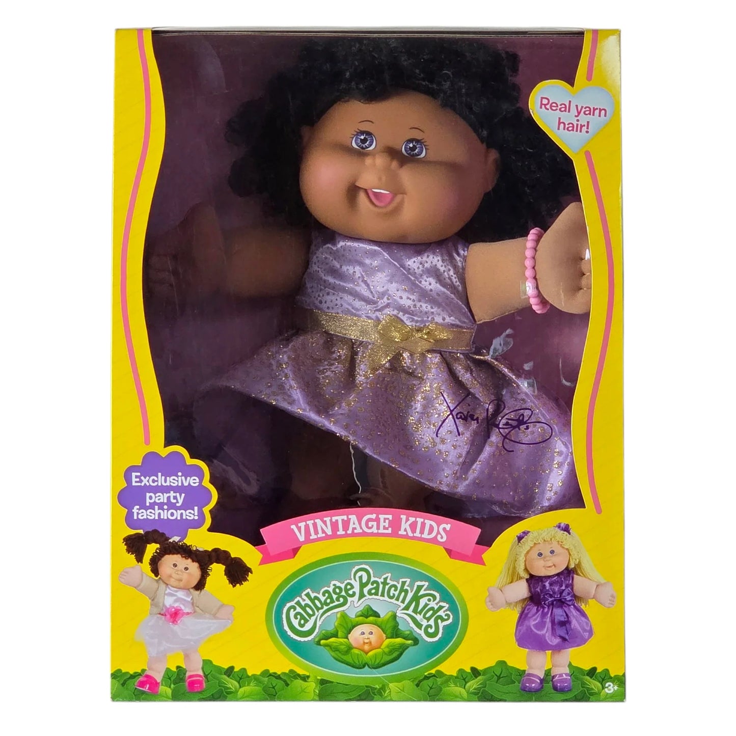 Cabbage Patch Kids Vintage Kids 14"- Purple Dress
