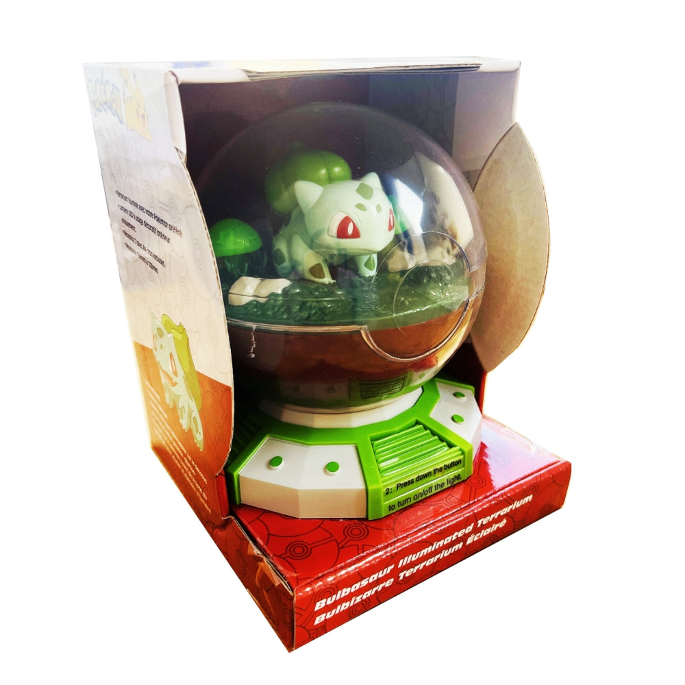 Pokemon Illuminated Terrarium Squirtle, Pikachu, Bulbasaur & Charmander