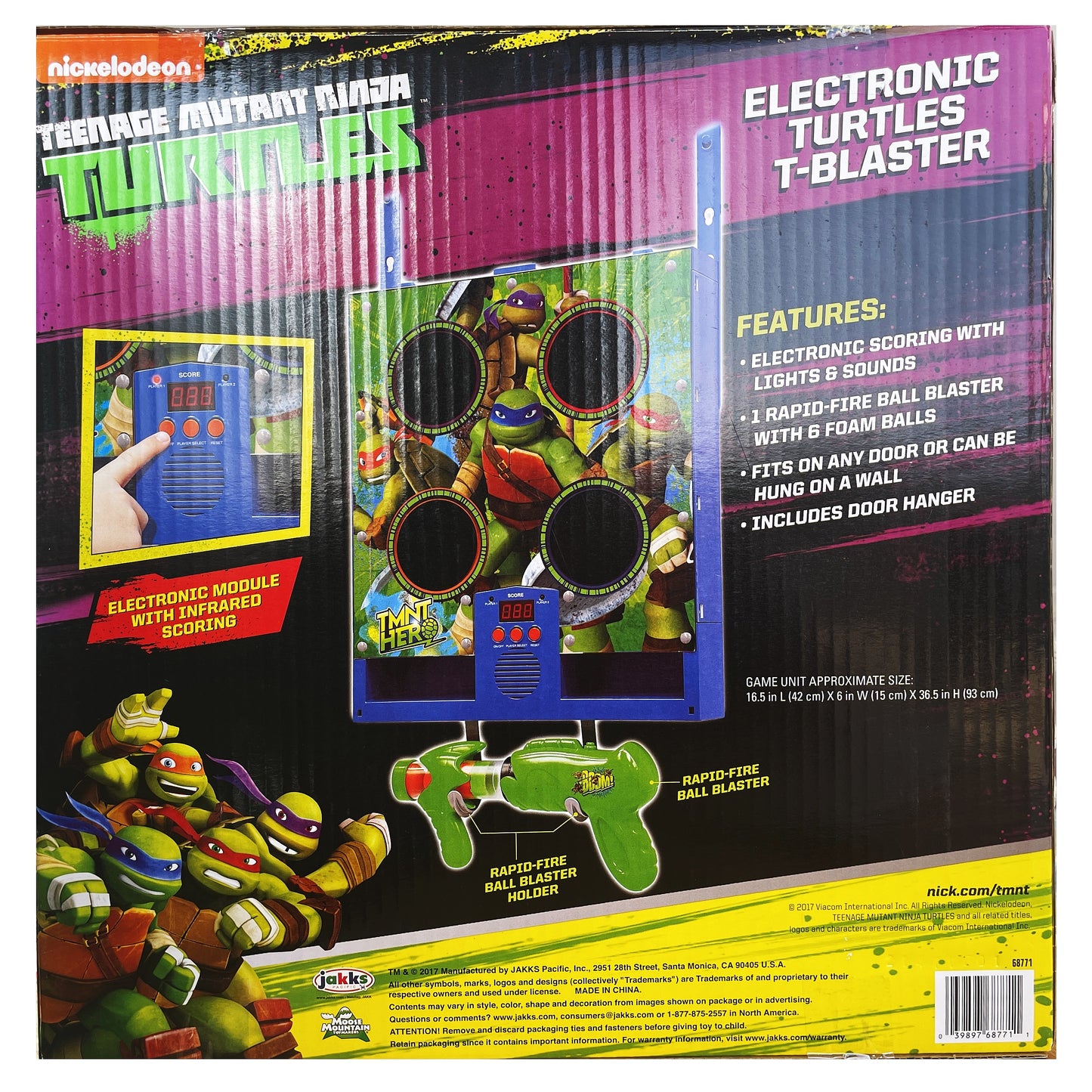 Nickelodeon Teenage Mutant Ninja Turtles Electronic Turtles T-Blaster Foam Balls