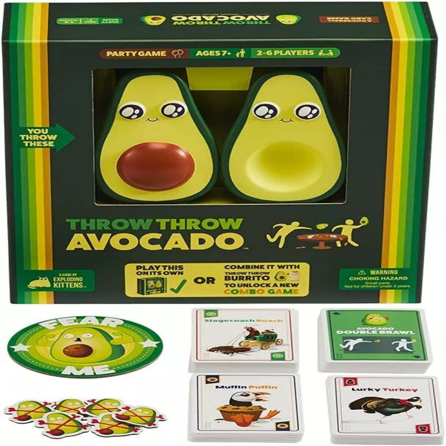 Exploding Kittens Avocado Exploding Kittens Throw Throw Avocado Card Game – Tek Toys