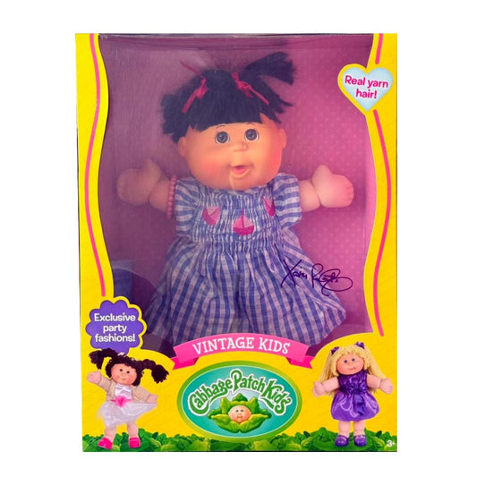 Cabbage Patch Kids Vintage Kids 14"- Classic Blue & White Stripe Dress