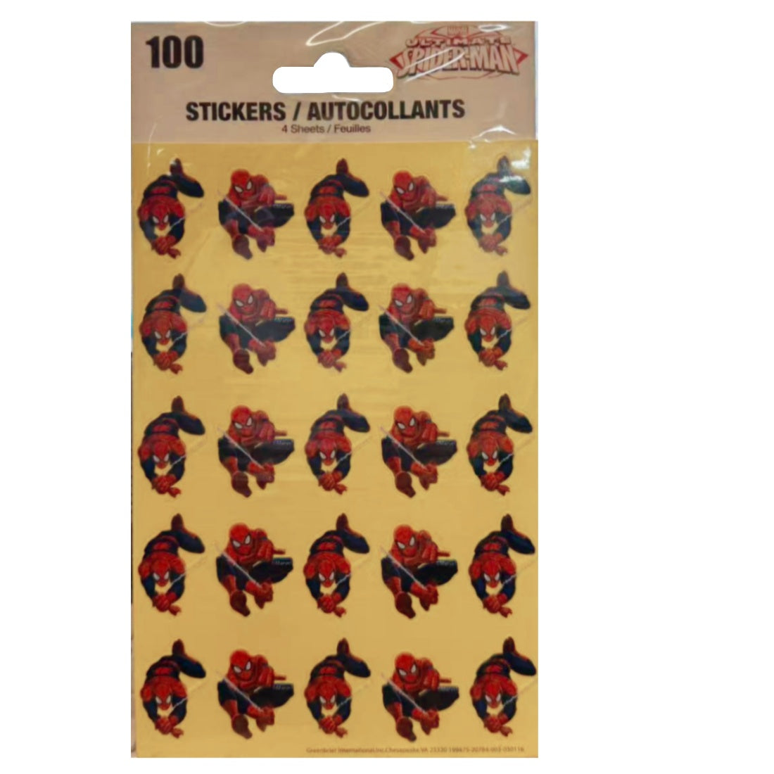 Disney & Marvel Kids Sticker Sheets - Choice of Frozen, Mickey, Spider-Man or Ninja Turtles