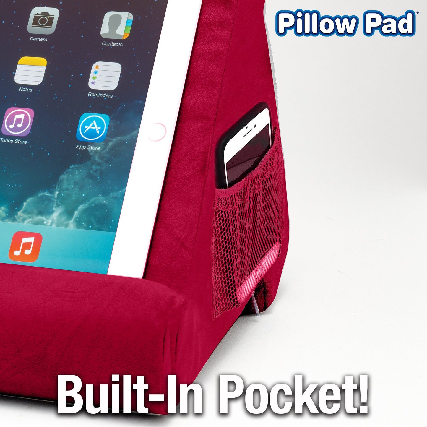 Pillow Pad Multi-Angle Soft iPad Tablet Stand - Red