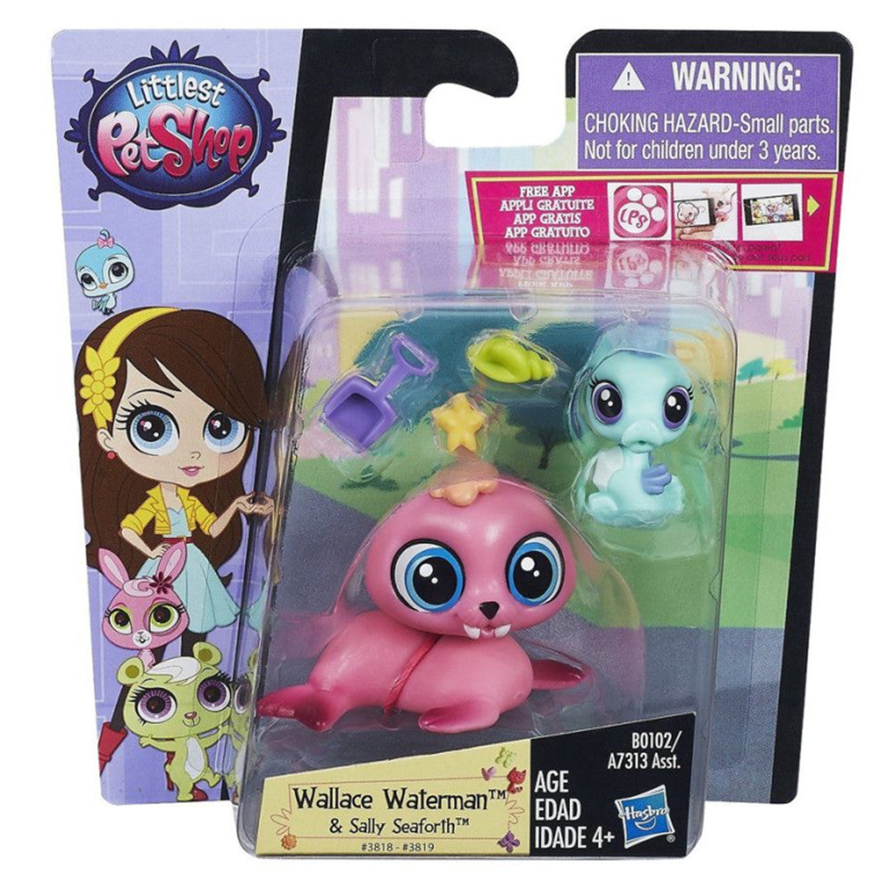 6 X Hasbro Littlest Pet Shop Includes: Pet, Pet Friends & Deco Bits Action Figure Bundle