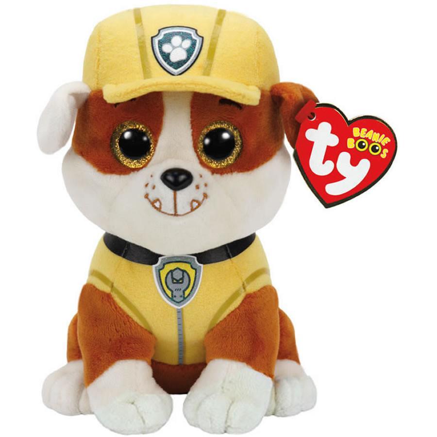 9" Ty Paw Patrol Beanie Babies - Rubble, Tracker, Rocky and Zuma