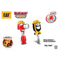 CAT Buildin' Crew Tool Team Kids Toy Hammer & Scottie Screwdriver/Ronnie Wrench & Sammy Socket