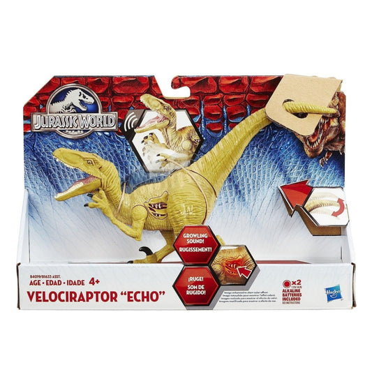 Hasbro Jurassic World Growler Velociraptor “Echo” Dinosaur Action Electronic 4+