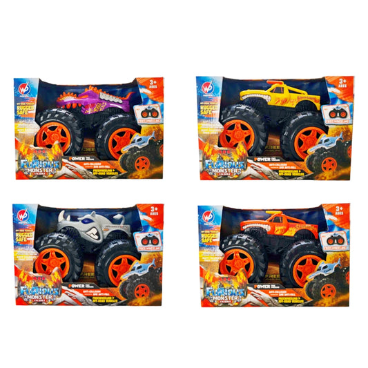 Friction Powered Monster Truck for Children 1:16 Scale 3+