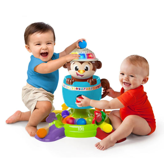 Bright Starts Hide & Spin Monkey Baby Activity Toy