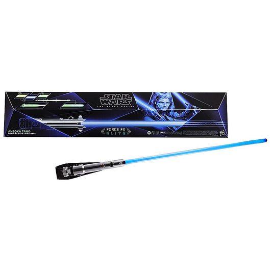 Star Wars The Black Series Ahsoka Tano Force FX Elite Lightsaber with Advanced LEDs and Sound Effects, Adult Collectible