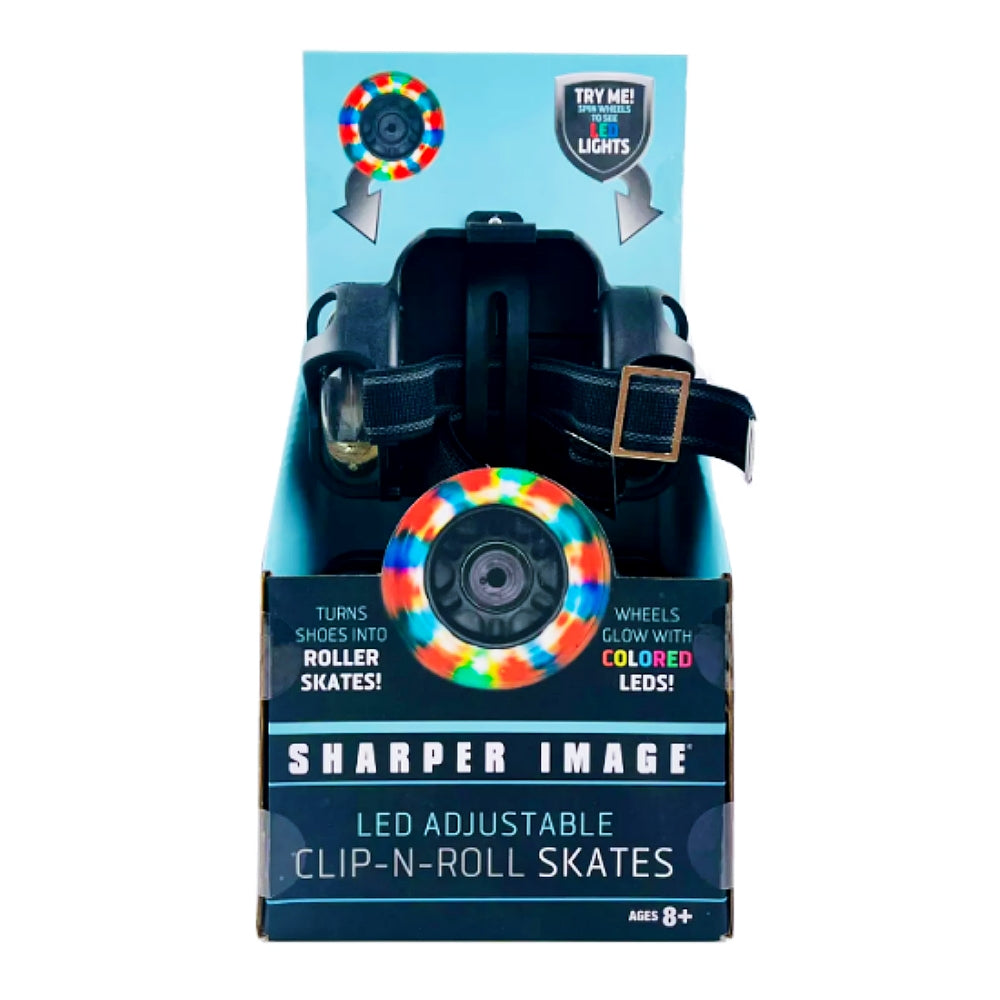 Sharper Image LED Adjustable Clip-N-Roll Skates 8+