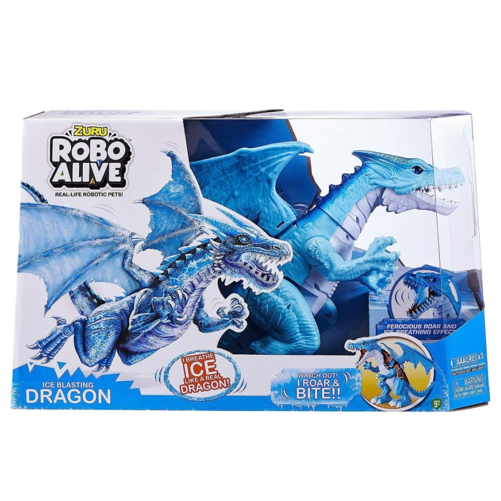 Zuru Robo Alive Real-Life Robotic Dragons Pets Action Figure Blue