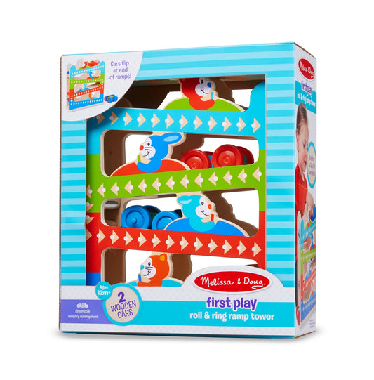 Melissa & Doug First Play Roll & Ring Ramp Tower