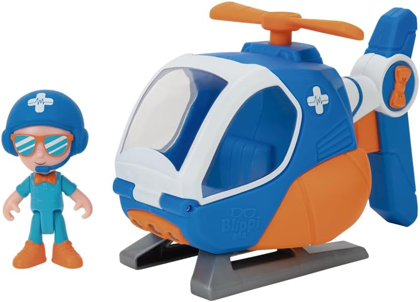 Blippi Air Rescue Helicopter Lights Up Toy 3+