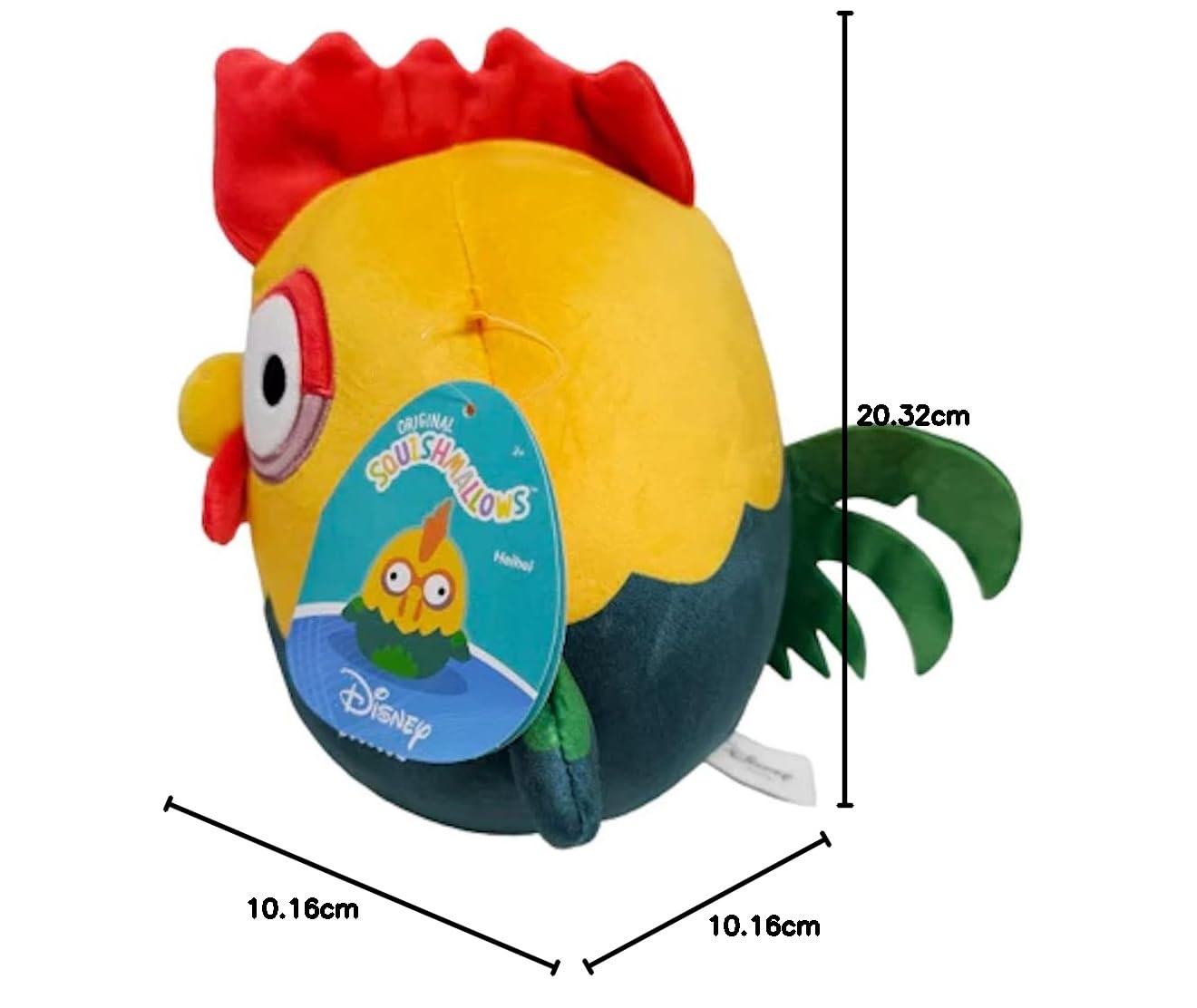 8" Squishmallows Disney Hei Hei The Rooster Stuffed Animal Soft Plush Doll Toy