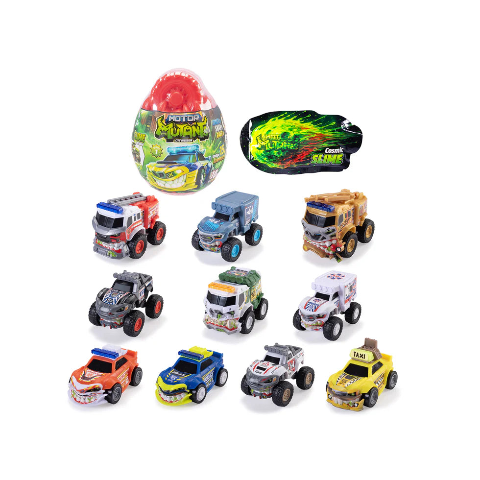 Dickie Toys Motor Mutants Surprise Egg 8.5cm Car Includes 20g Slime