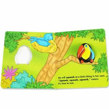 Squeaky Toy Board Books - Jungle Animal Squeaky Zoo Series - Set of 4