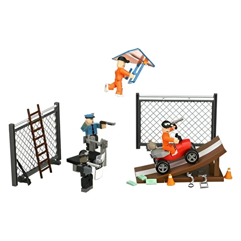 24 Pieces Jazware Roblox Jailbreak Great Escape Action Figure Set