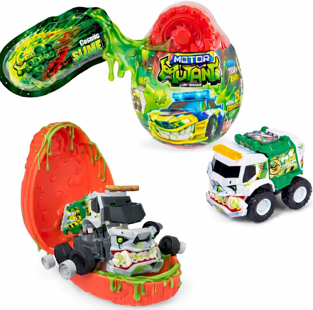 Dickie Toys Motor Mutants Surprise Egg 8.5cm Car Includes 20g Slime