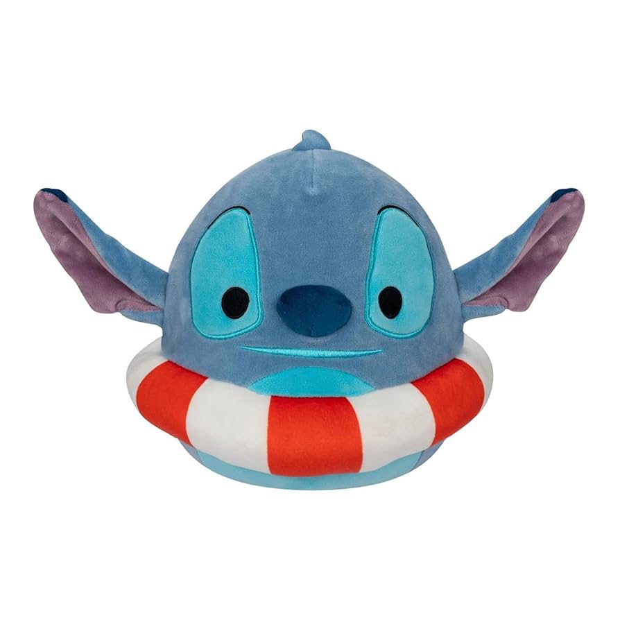 8" Squishmallows Stitch with Life Preserver Stuffed Animal Soft Plush Doll To