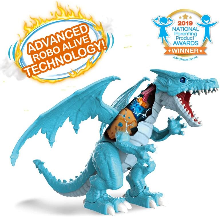 Zuru Robo Alive Real-Life Robotic Dragons Pets Action Figure Blue