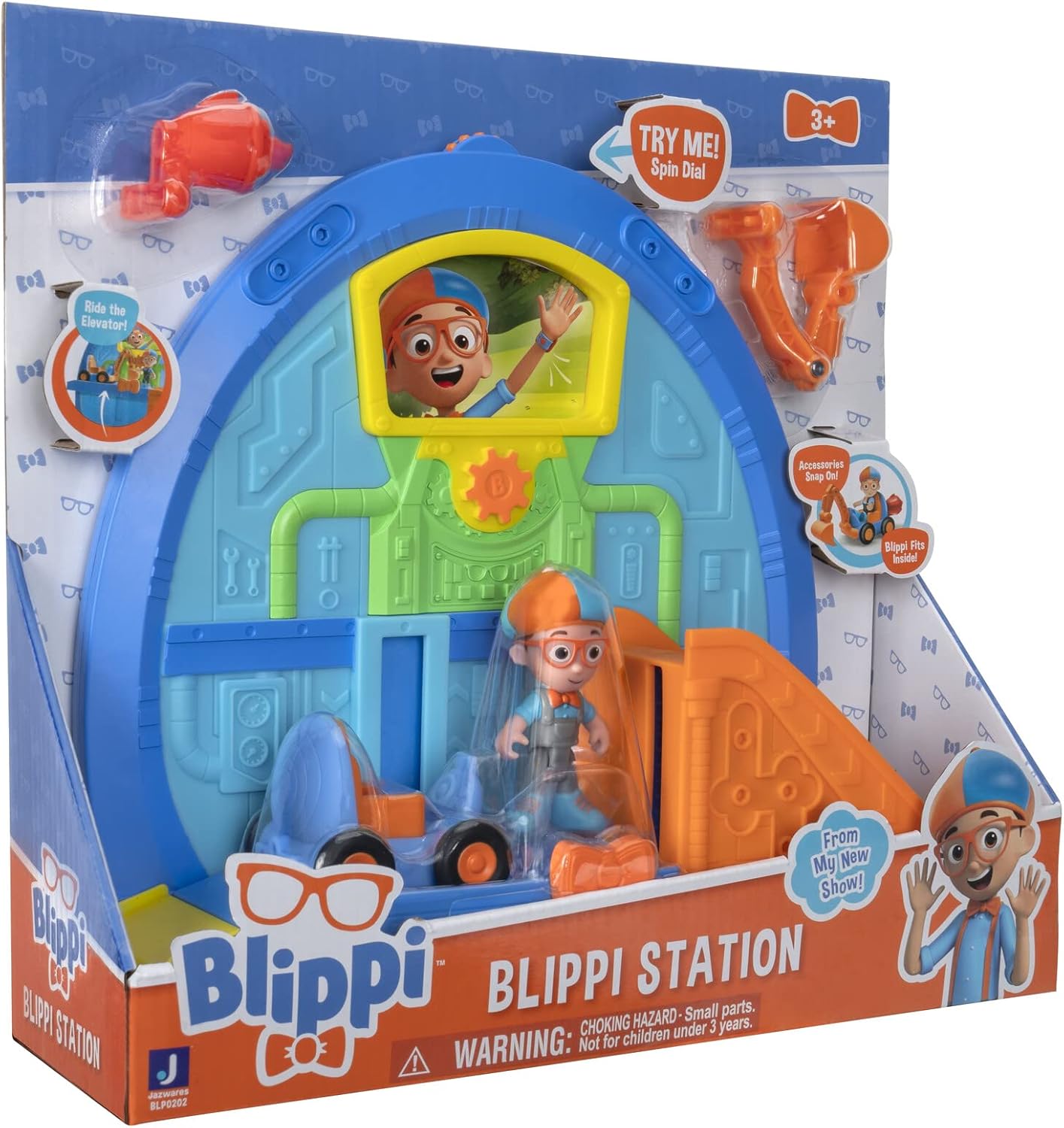 Blippi Wonders Station Playset Toy 3+