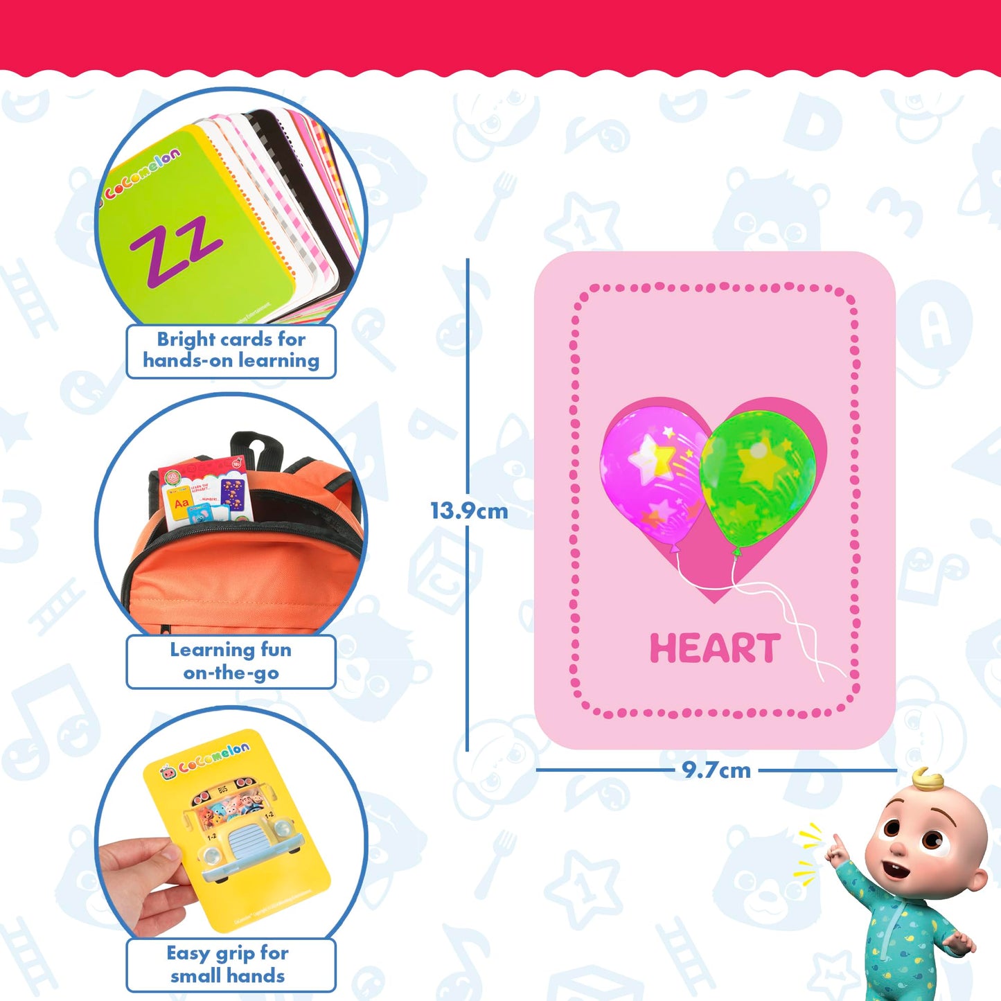 Cocomelon My First Cards - Learning Cards/Alphabet Cards