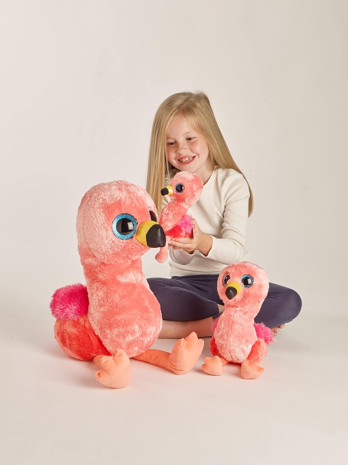 16" Ty Beanie Boos - Gilda the Pink Flamingo Large Soft Toy