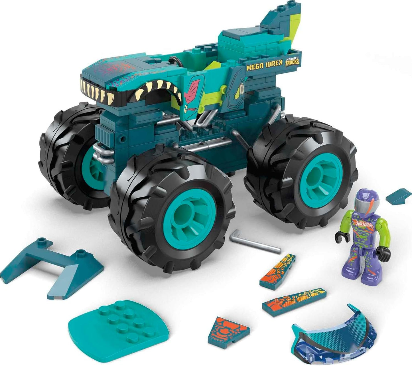 MEGA Hot Wheels Mega-Wrex Monster Truck Building Set 187 PCS