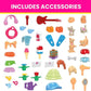 MEGA Barbie Color Reveal DreamHouse Building Toys Set with 545 Pieces
