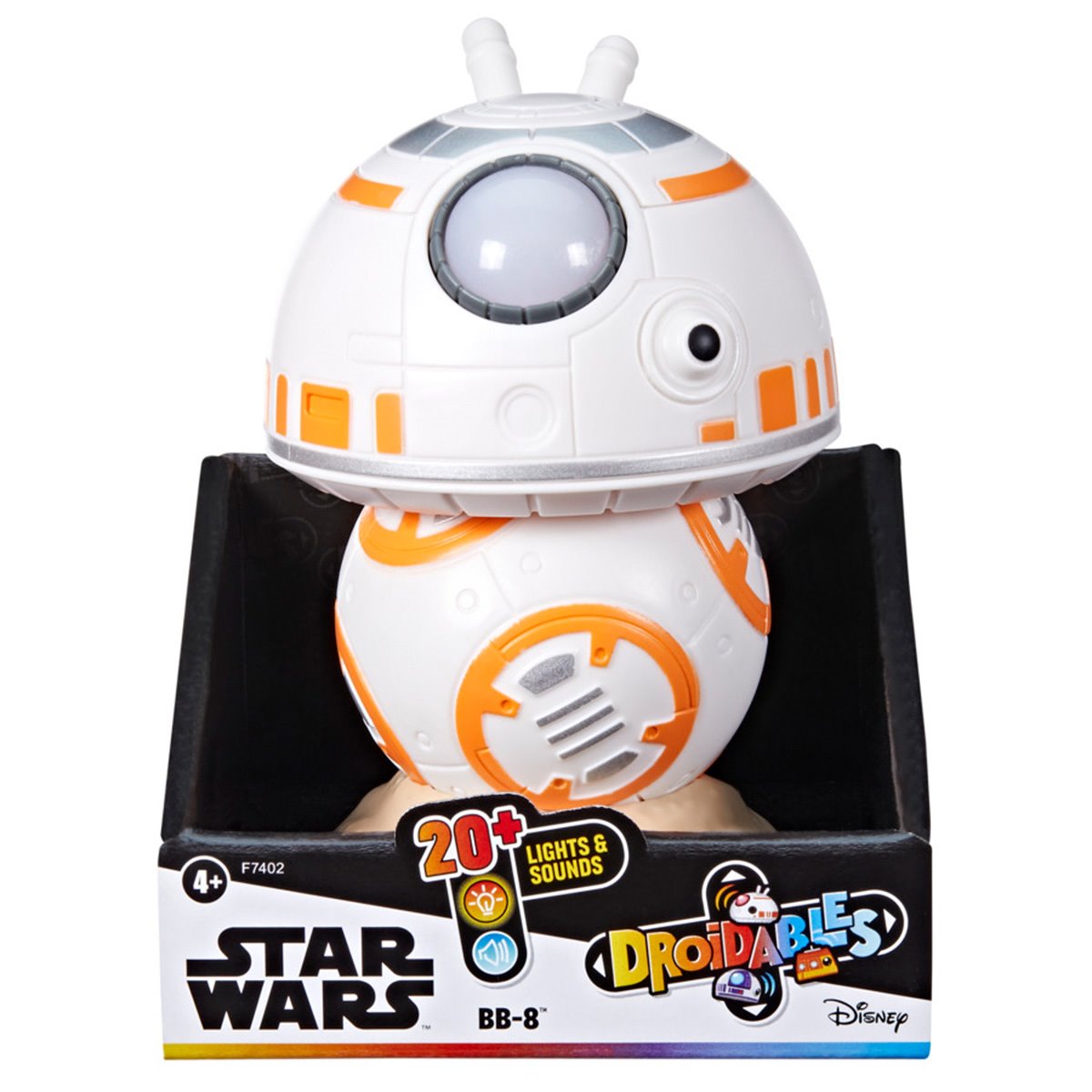 Star Wars Droidables & Friends Grogu, BB-8, R2-D2 & Chewbacca, 4" Electronic Figure