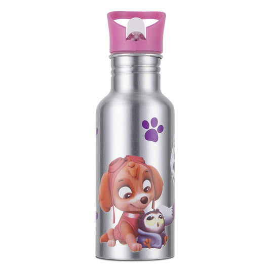 Nickelodeon Paw Patrol Colour Changing Aluminium Kids Water Bottle - Pink