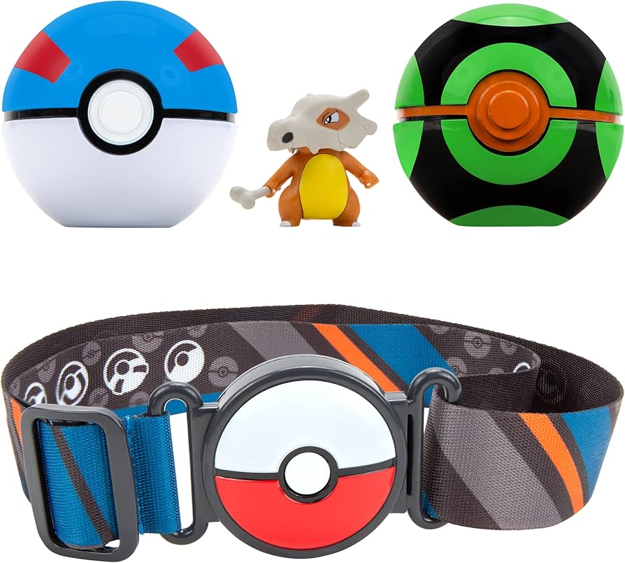 Pokémon Cubone Clip 'N' Go Poké Ball Belt Set Action Figure