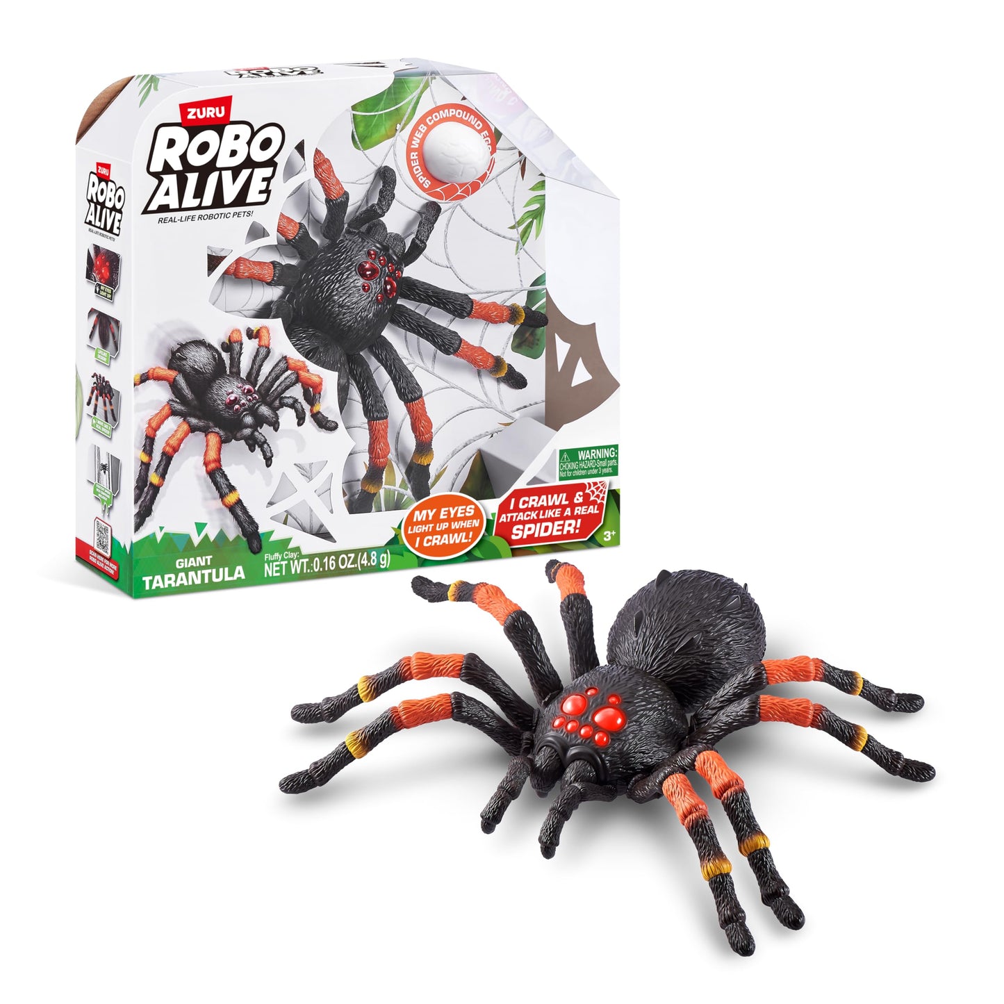 15.6" Zuru Robo Alive Giant Tarantula Real-Life Robotic Pets