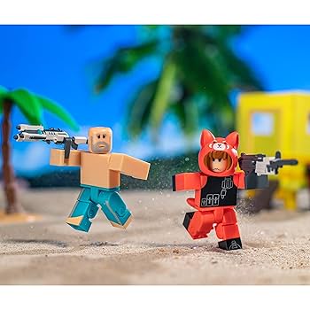 28 Pieces Jazware Roblox Arsenal: Operation Beach Day Action Figure Set