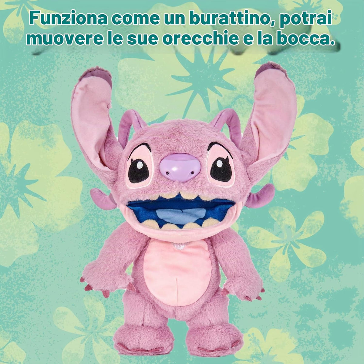 Disney Lilo and Stitch Chatty Angel Stitch Interactive Talking Puppet Plush