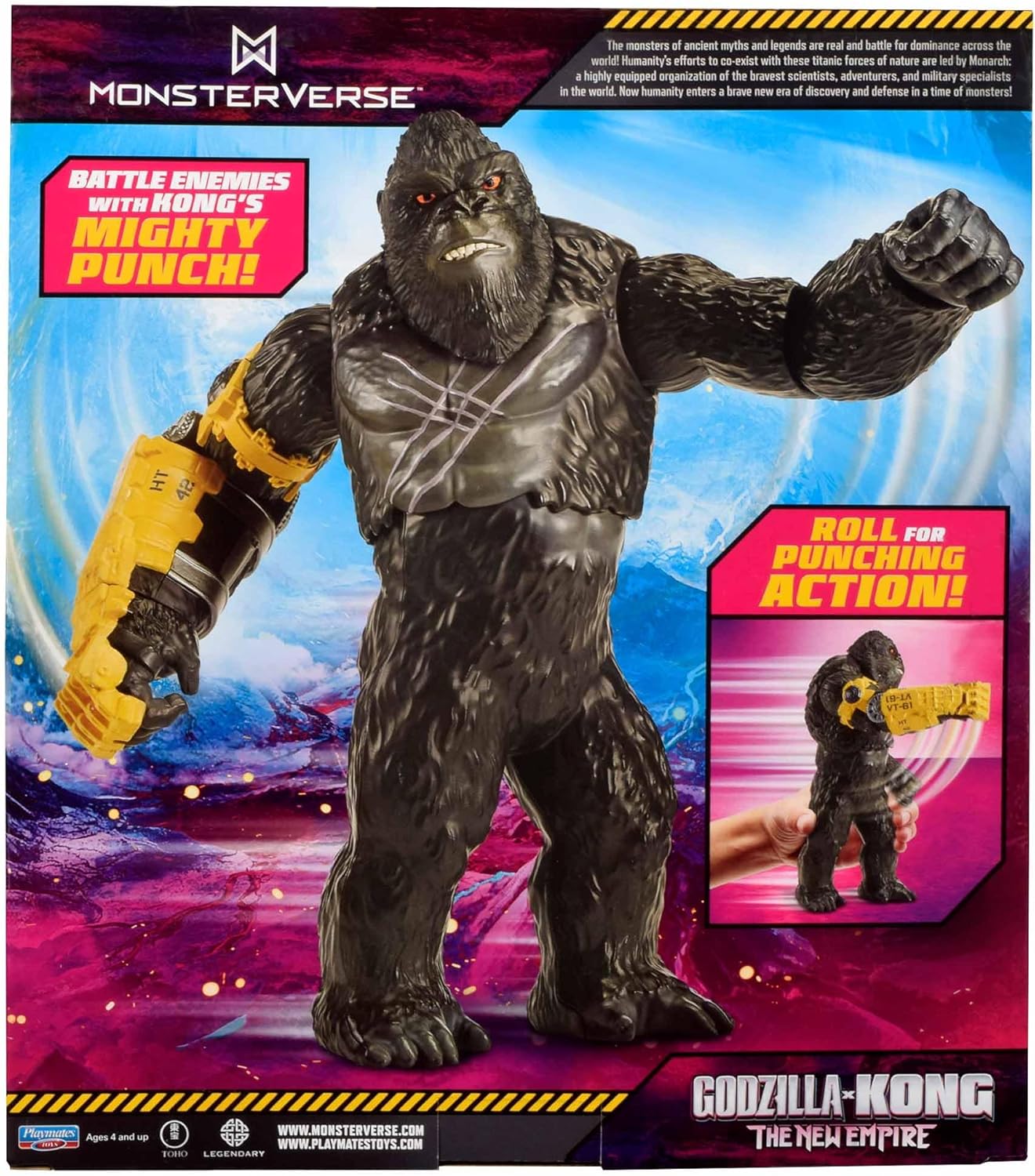 Godzilla x Kong The New Empire 11" Giant Kong Roll N Battle