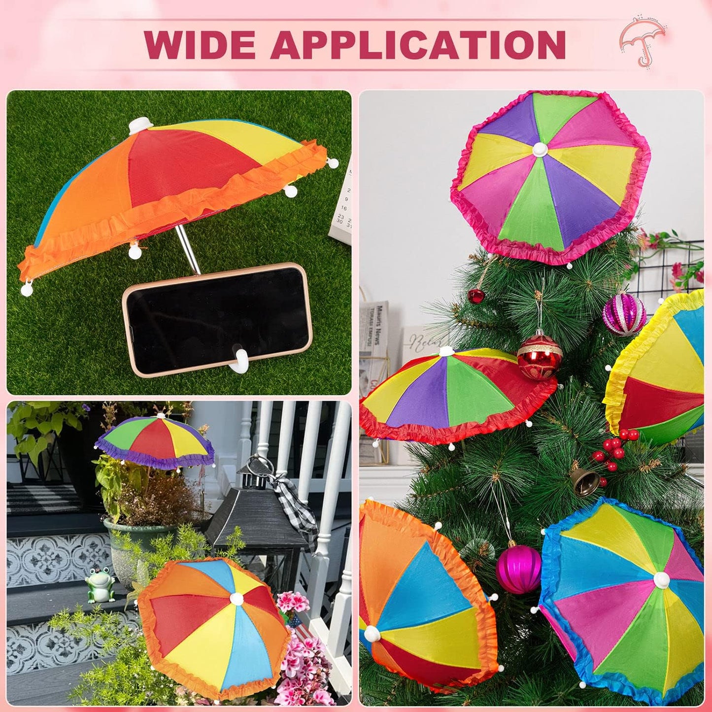 Mini Umbrella for Dolls, Decoration, Toys, Kids, Festival Gifts, Party, and Photography