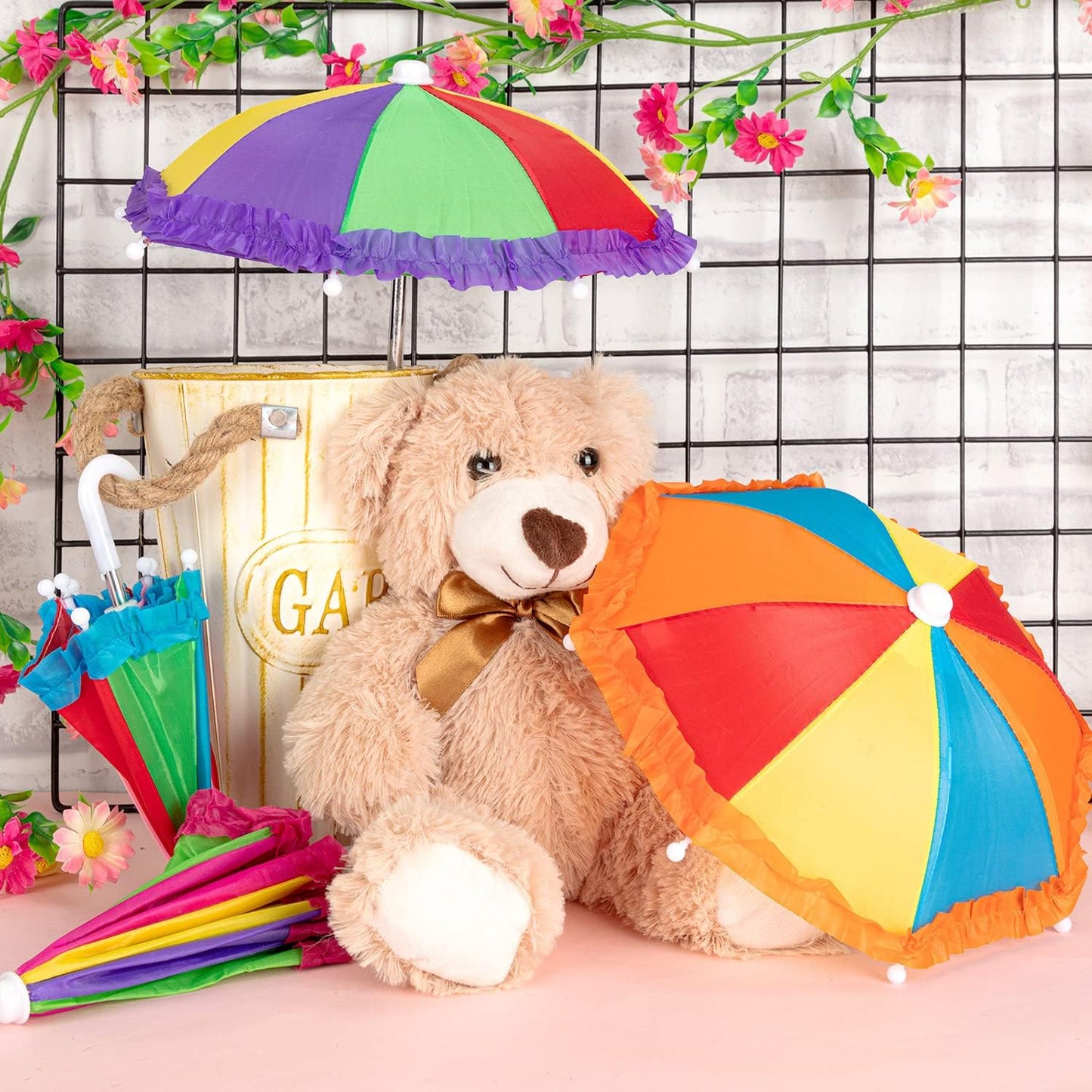 Mini Umbrella for Dolls, Decoration, Toys, Kids, Festival Gifts, Party, and Photography