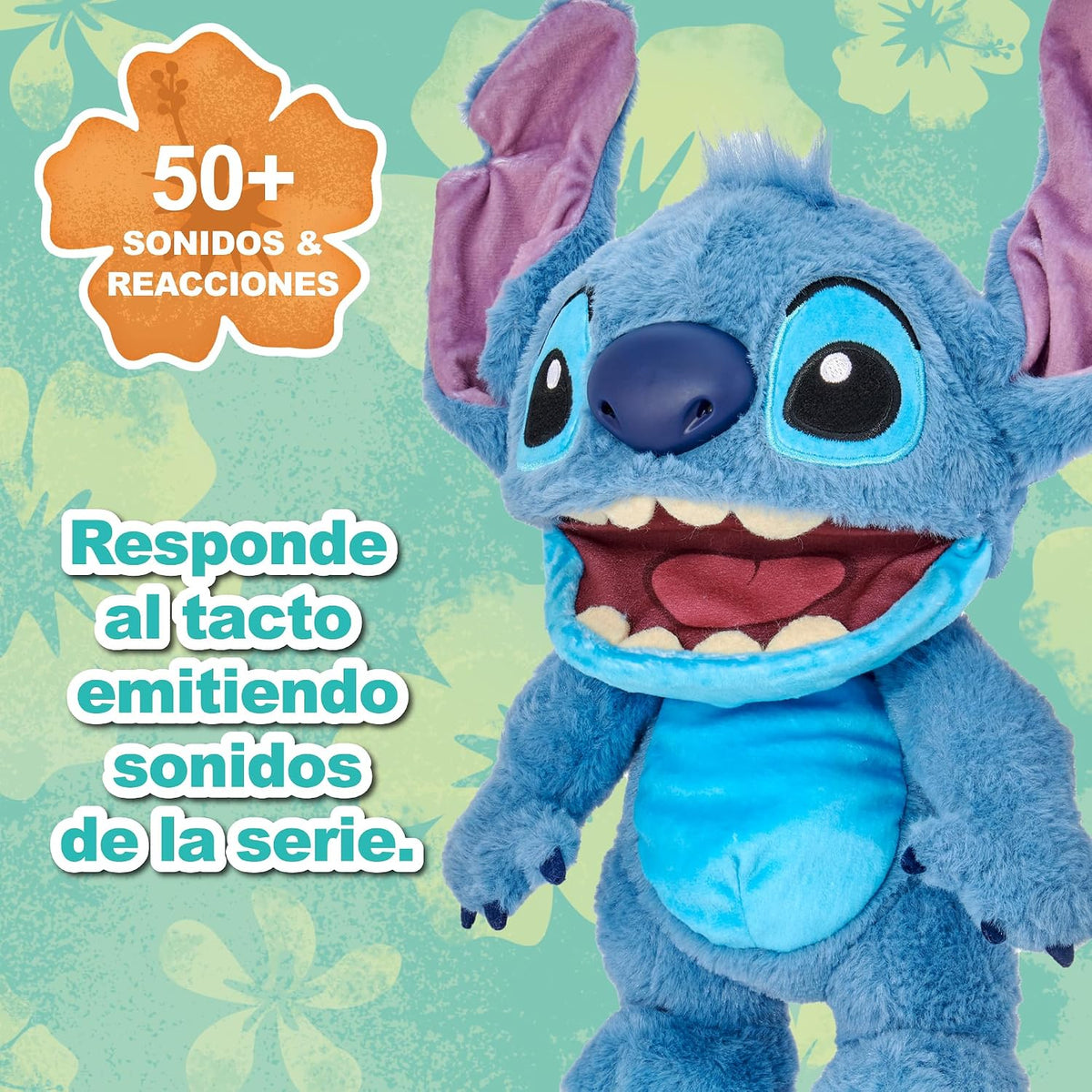Disney Lilo and Stitch Chatty Stitch Interactive Talking Puppet Plush