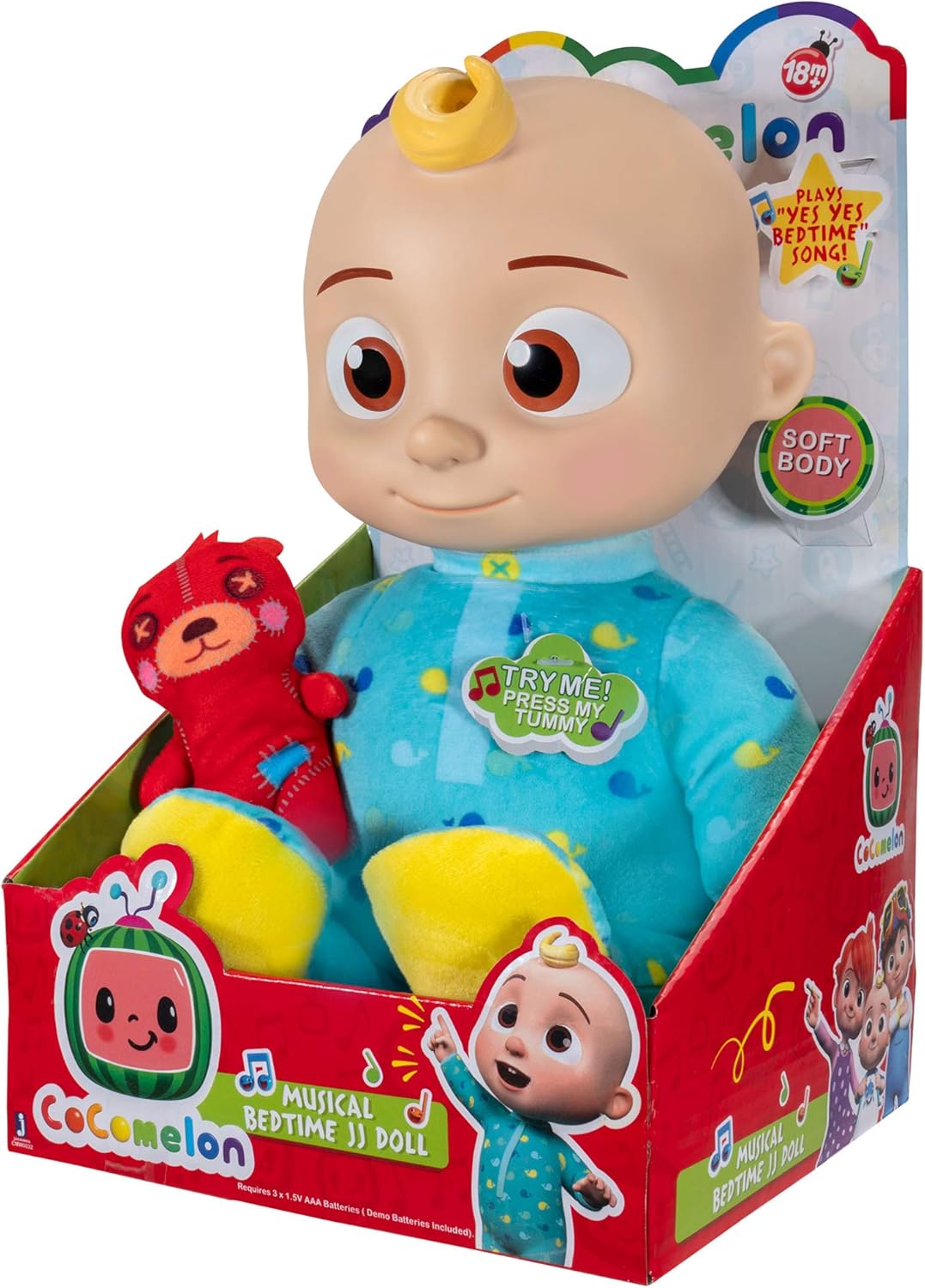 CoComelon Musical Bedtime JJ Doll - Sounds in Portuguese