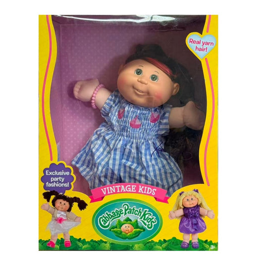 Cabbage Patch Kids Vintage Kids 14"- Classic Blue & White Stripe Dress