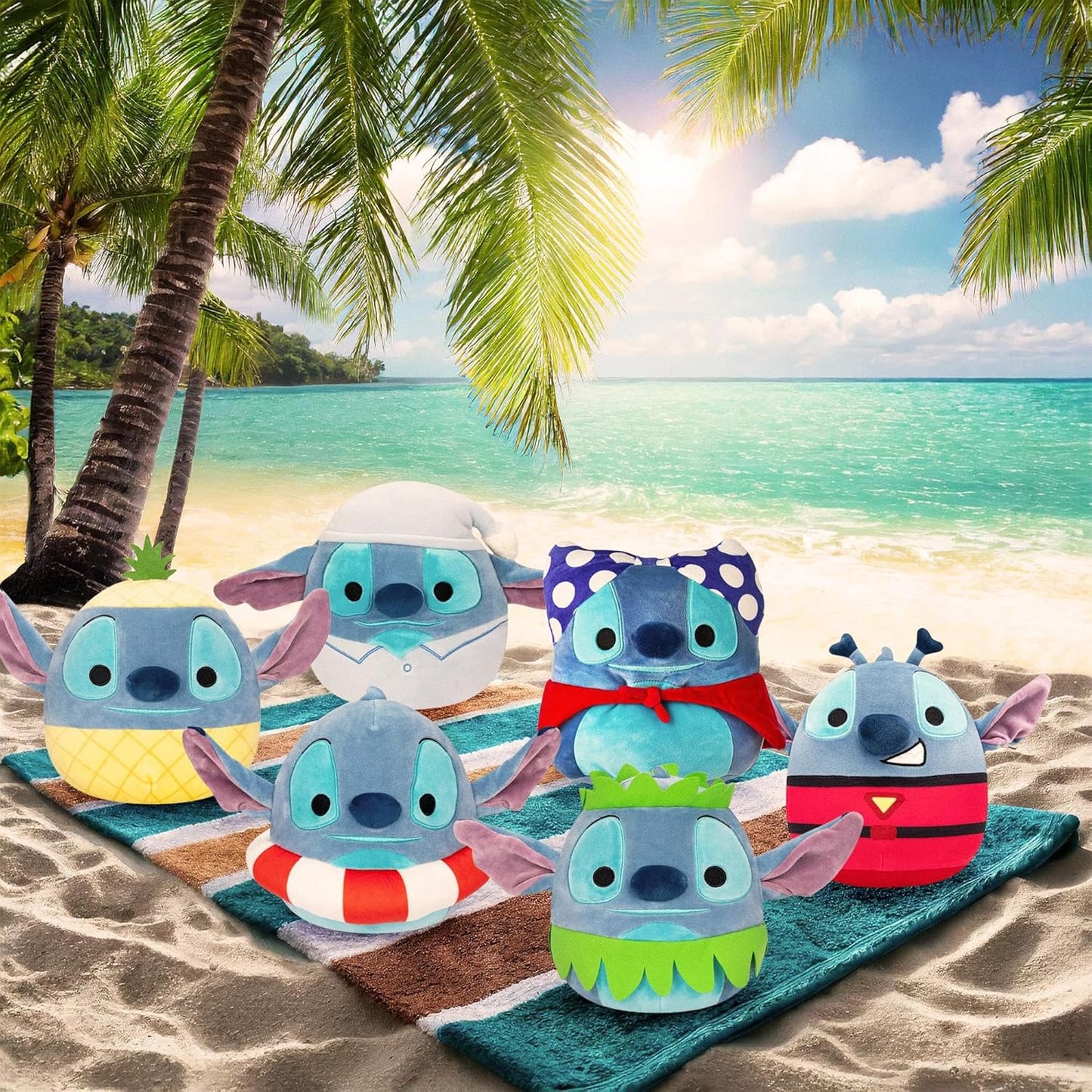 8" Squishmallows Stitch in Pajamas Stuffed Animal Soft Plush Doll Toy