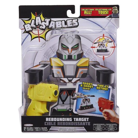 Blastables Rebounding Target Game Cible Rebondissante Silver Robot
